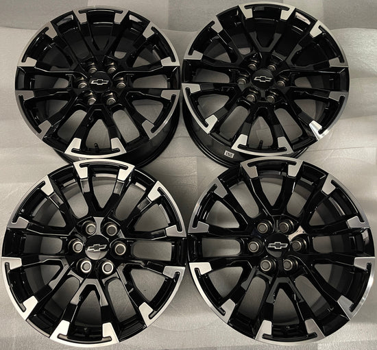 Sold Four 2025 Chevy Traverse Factory 18 Wheels OEM 14154 Rims 84886617 Black