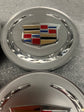 Set of 4 Authentic OEM Cadillac CTS DTS SRX XLR ATS Center caps 9597375 Colored Medallion