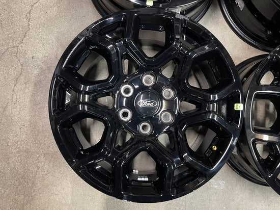 Four 2025 Ford F150 Factory 18 Wheels OEM 10340 Rims ML341007BA Gloss Black