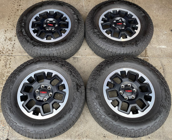 2025 Toyota Tacoma TRD 18 Factory Wheels Tires OEM Rims Black Falken AT3WA 265/70/18