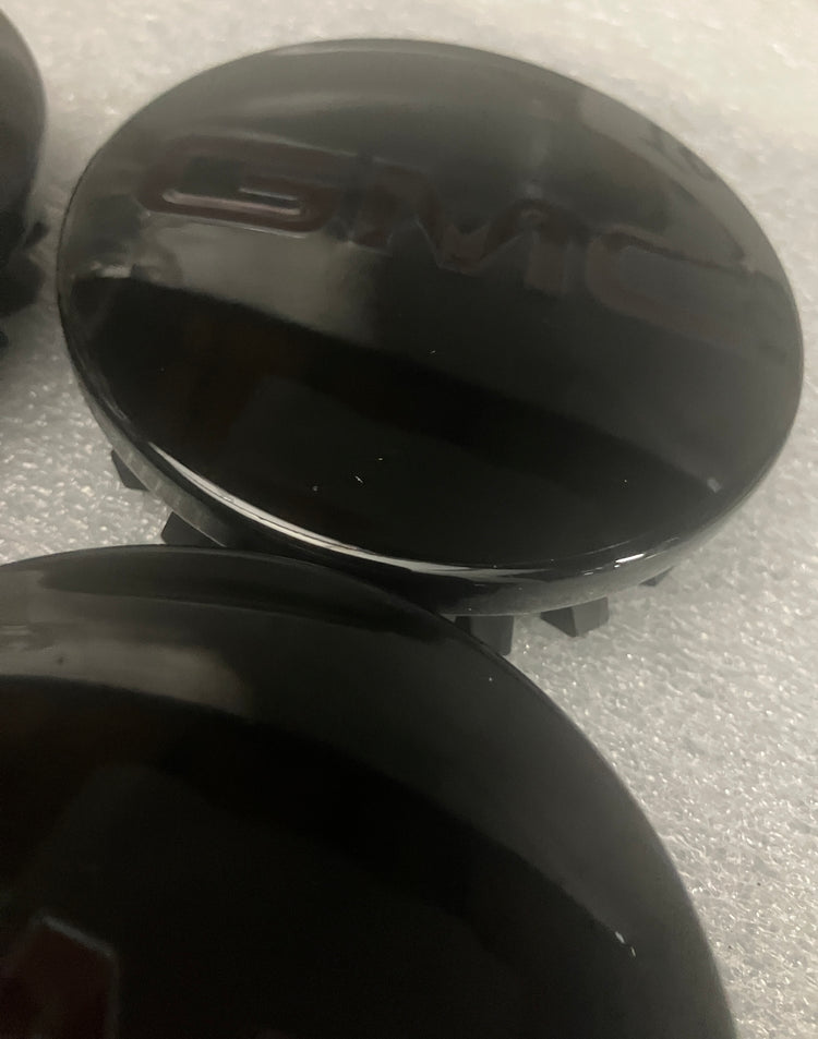 Set of 4 Authentic OEM 2026 GMC Ghost Sierra Yukon 1500 Center Caps 3.5" OEM