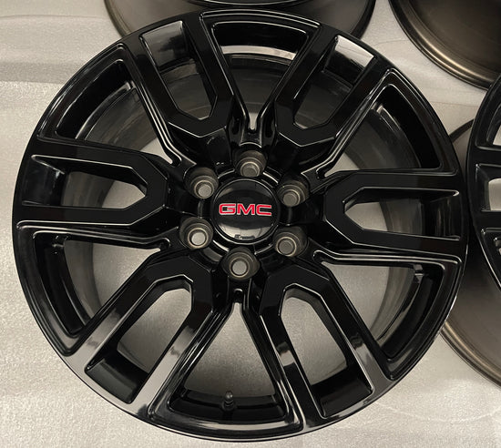 Sold Four 2025 GMC Sierra Yukon AT4 Factory 20 Wheels 5914 OEM Rim Silverado Tahoe Black