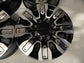 2025-2026 GMC Sierra Denali Ultimate HD2500 OEM 20" Black Machined Face Wheel Rim Set of 4 | 84830459