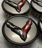 Set of 4 2020-2025 Chevrolet Corvette C8 OEM Factory Gray Center Caps 9595010
