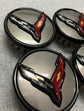 Set of 4 2020-2025 Chevrolet Corvette C8 OEM Factory Gray Center Caps 9595010