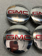 Set of 4 Authentic OEM 2025 GMC Sierra Yukon 1500 Center Caps 3.5" Polished