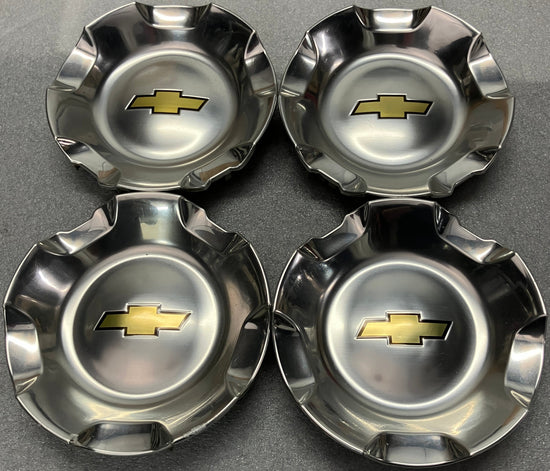 Set of 4 Polished Center Caps for 2007-2013 Chevy 1500 20" wheels 5308A 9595152