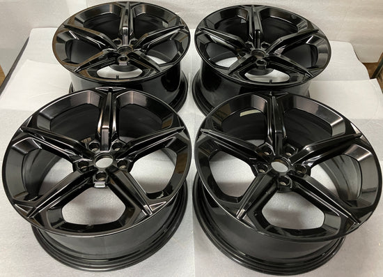 Set of 4 21" Lamborghini Urus staggered Genuine Factory OEM Black wheels