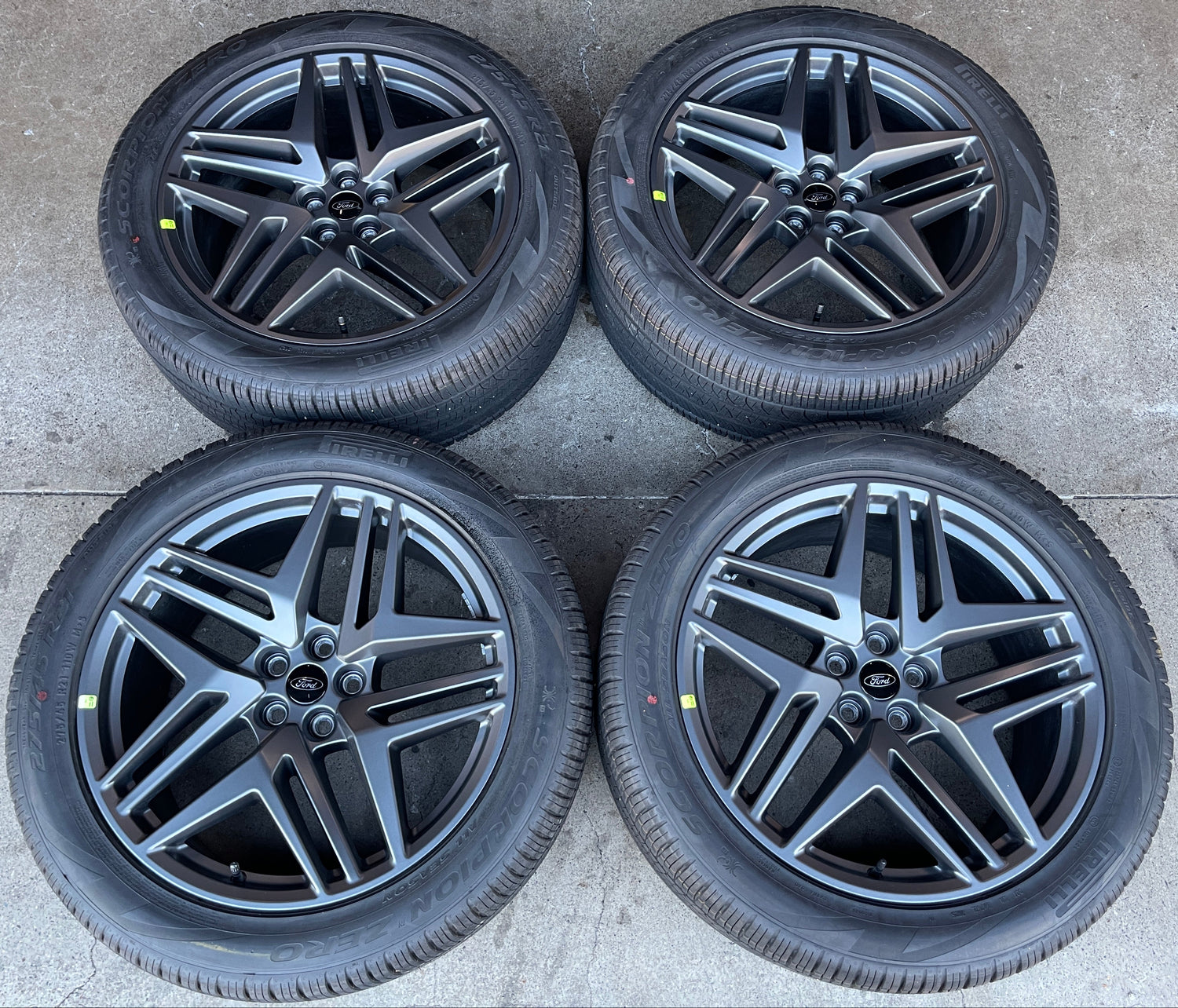 2020-2026 Ford Explorer ST Factory 21" Gray Wheels & Tires Set of 4 OEM Original RB5C-1007-G1B
