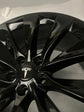 ONE 2018 2019 Tesla X Genuine factory Rear 20 OEM Wheel Gloss Black Slipstream