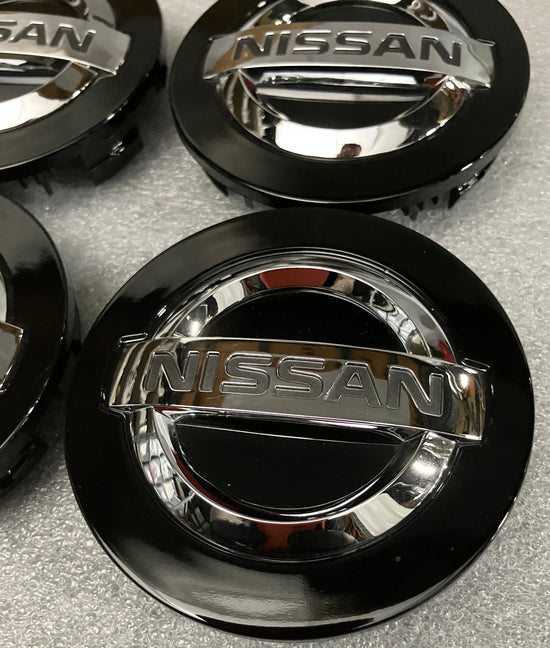 Set of Four Nissan Armada Titan OEM Gloss Black Wheel Center Caps 40342-7S500