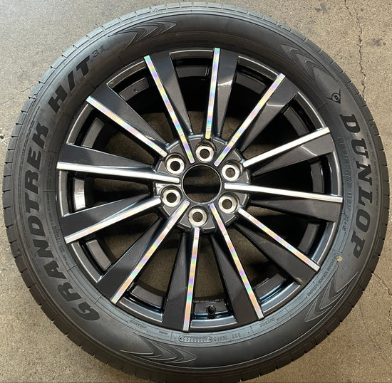 Single 2025 Lexus GX550 Luxury Premium Factory 22" Wheel OEM Rim Tire Dunlop 265/50/22