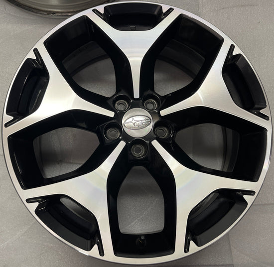 One Single 2014 - 2018 Subaru Forester Factory 18 Wheel OEM Rim Black machined