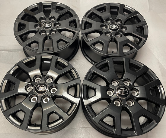 2026 Toyota Tacoma Genuine Factory 17 Wheels OEM Rims 4Runner Charcoal