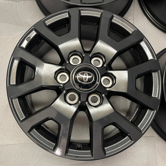 Four (4) OEM 2025 2026 Toyota Tacoma 17" Alloy Wheel Rim Charcoal