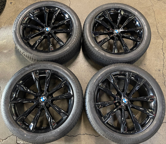 2023 BMW X3 X4 Factory 20 Wheels Tires OEM 86357 86361 Rims Black RFT Bridgestone