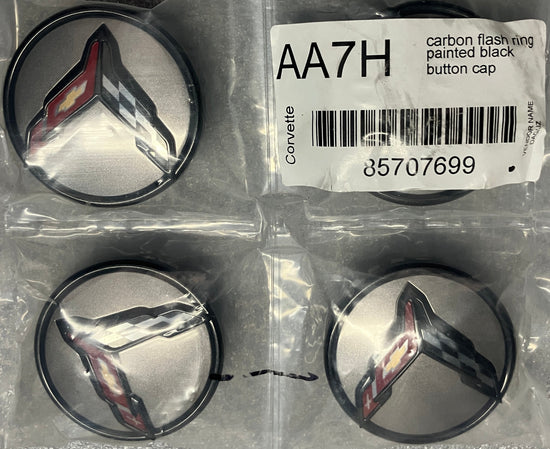 Set of 4 NEW 2020-2025 Chevrolet Corvette C8 OEM Factory Gray Center Cap 9595010