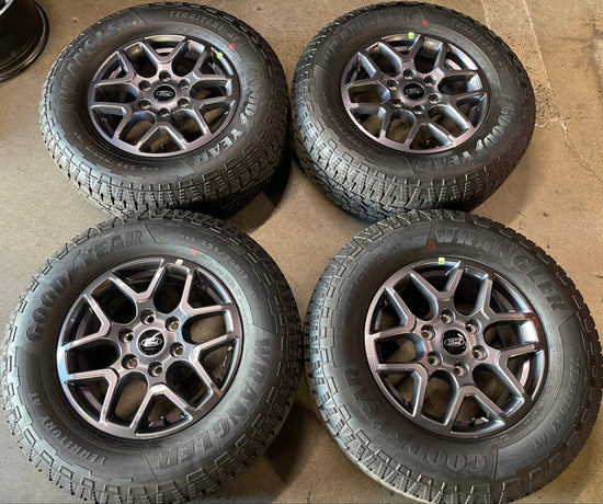 2026 Ford Ranger Factory 17 Wheels Tires OEM Rims N1WC1007C4A Goodyear AT 2557017