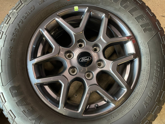 2026 Ford Ranger Factory 17 Wheels Tires OEM Rims N1WC1007C4A Goodyear AT 2557017