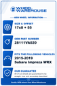 2015-2019 Subaru Impreza WRX Factory 17" Charcoal Wheel Rim Single OEM Original | 28111VA020 68829