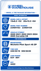 2023 Corvette C8 Factory 19/20 OEM Wheel/Rim Tire Set of 4 Michelin Pilot Sport 4S ZP Take-Offs