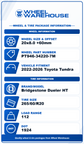 2026 Toyota Tundra Sequoia Factory 20 Wheels Tires OEM 95295 Rims BDS 265/60/20