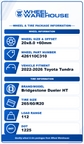 2024-2025 Toyota Tundra Platinum Factory 20" Wheel/Rim Tire Set of 4 OEM Original