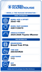 2024 2025 2026 Toyota 4Runner TRD Sport OEM 20" Machined Face Wheel/Rim Tire Set of 4 | 4261135670 75302