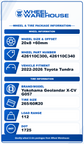 2022-2025 Toyota Tundra Platinum OEM 20" Dark Gray Wheel/Rim Tire Set of 4 | 426110C310 75277