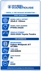 2022-2025 Toyota Tundra TRD OEM 20" Matte Black Wheel/Rim Tire Set of 4 | PT946-34220 75276A