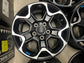 5) 2023 JEEP WRANGLER FACTORY 17" WHEELS OEM RIMS SAHARA BLACK BLUE LOGO  96832