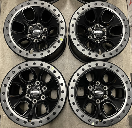FOUR 2023 FORD F150 RAPTOR FACTORY 17 WHEELS OEM RIMS BEAD LOCK ML3V1007CA
