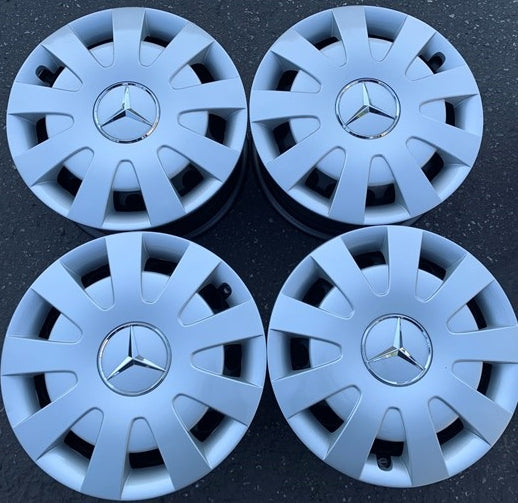Sold Four 2019 MBZ Sprinter 2500 Factory 16 Steel Wheels OEM A9074014800 Hubcap